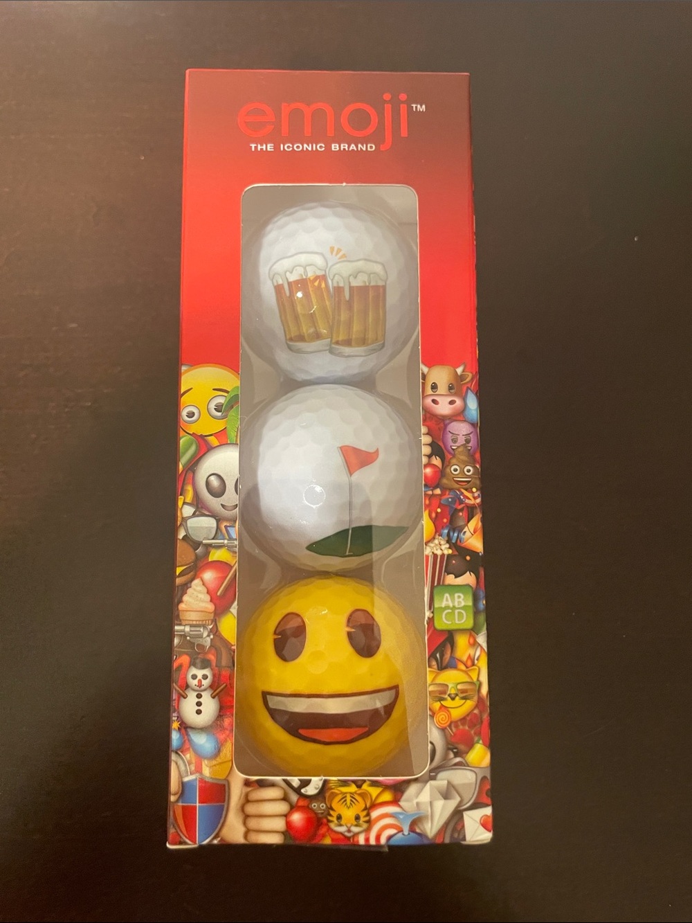 emoji™ Yellow Golf Ball Pack - Emoji Branded Outdoor Game Balls